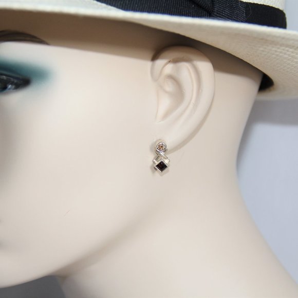 New & Tags Ashley Andrews Sterling Silver Earrings - Picture 2 of 8